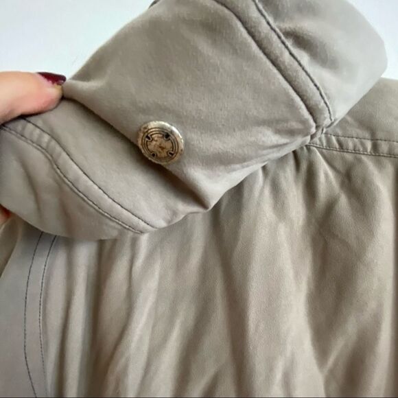 NILS Resort Collection Taupe Hooded Zip Up Tunic Length insolated Ski Coat SZ 8 - Picture 9 of 16